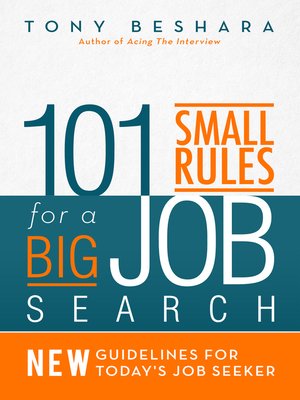 cover image of 101 Small Rules for a Big Job Search